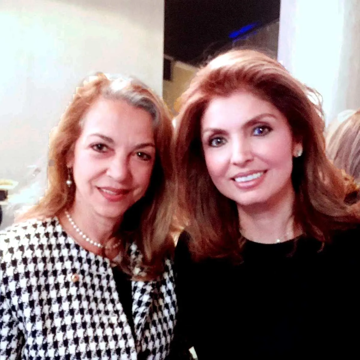 Princess Yasmine Pahlavi and Liza Boubari